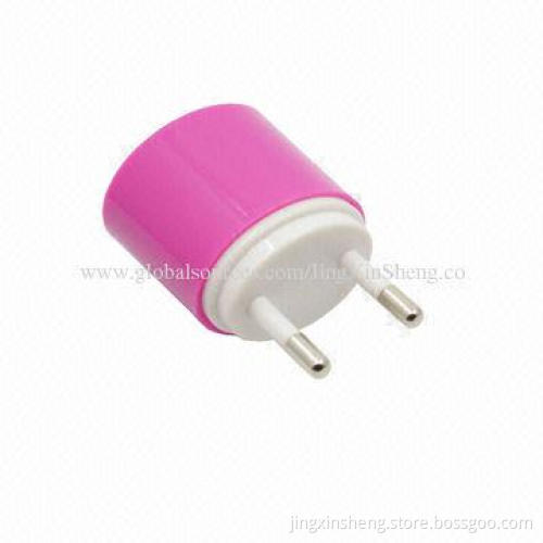 Universal USB Travel Adapter for Mobile Phones, with VDE Plug